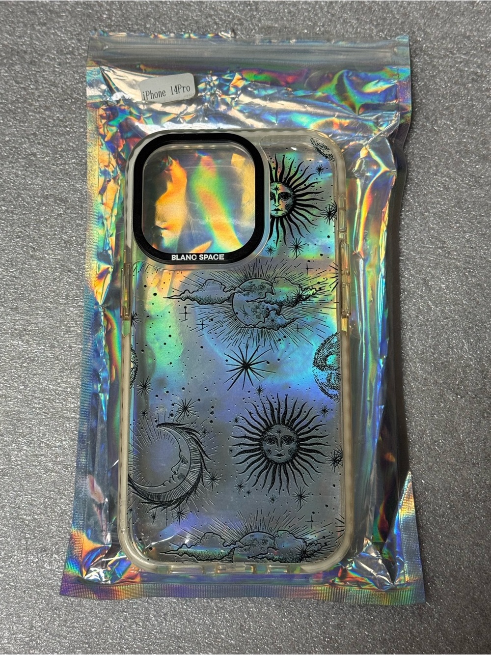 Blanc Space Celestial / Sun & Moon Clear iPhone Case [for iPhone 14 Pro]